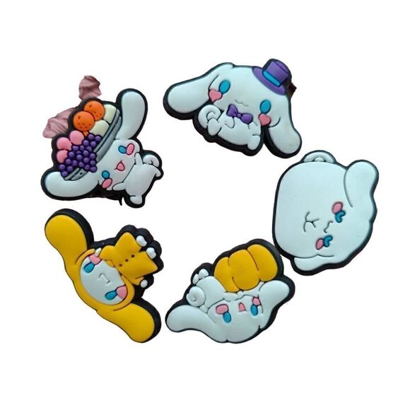 Sanrio Cinnamaroll 5 PC Croc Charms Jibitz Set - Picture 1 of 7
